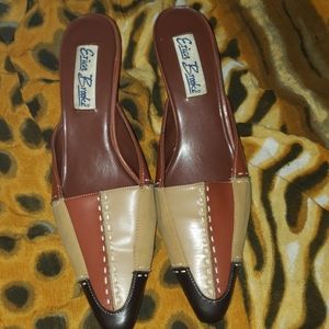 Color block mules
